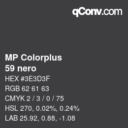 Farbcode: MP Colorplus - 59 nero | qconv.com