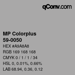 カラーコード: MP Colorplus - 59-0050 | qconv.com