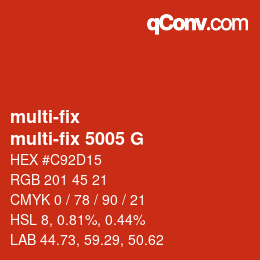 カラーコード: multi-fix - multi-fix 5005 G | qconv.com