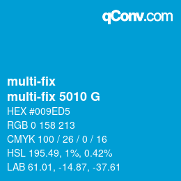 Farbcode: multi-fix - multi-fix 5010 G | qconv.com