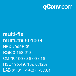 カラーコード: multi-fix - multi-fix 5010 G | qconv.com