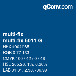 Farbcode: multi-fix - multi-fix 5011 G | qconv.com