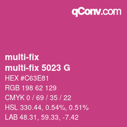 カラーコード: multi-fix - multi-fix 5023 G | qconv.com