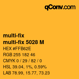 カラーコード: multi-fix - multi-fix 5028 M | qconv.com