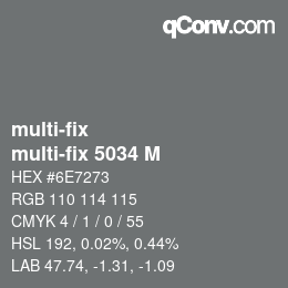 Código de color: multi-fix - multi-fix 5034 M | qconv.com