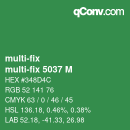 Código de color: multi-fix - multi-fix 5037 M | qconv.com