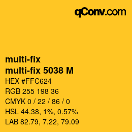 カラーコード: multi-fix - multi-fix 5038 M | qconv.com