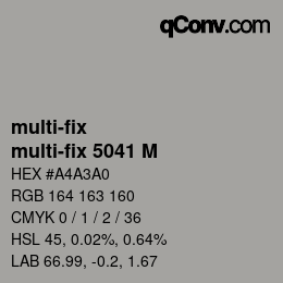 カラーコード: multi-fix - multi-fix 5041 M | qconv.com