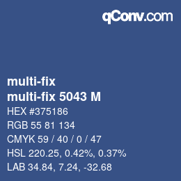 カラーコード: multi-fix - multi-fix 5043 M | qconv.com