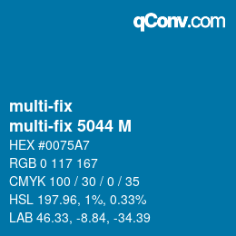 Code couleur: multi-fix - multi-fix 5044 M | qconv.com