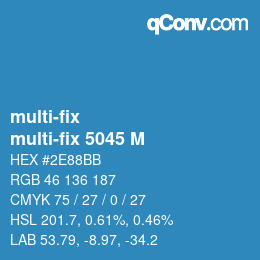 Code couleur: multi-fix - multi-fix 5045 M | qconv.com