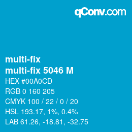 Código de color: multi-fix - multi-fix 5046 M | qconv.com