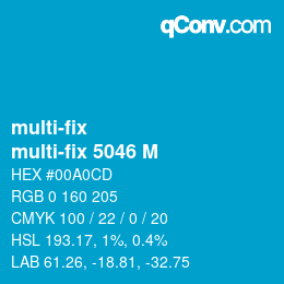 Código de color: multi-fix - multi-fix 5046 M | qconv.com