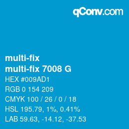 Code couleur: multi-fix - multi-fix 7008 G | qconv.com