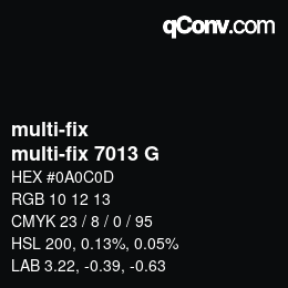 Farbcode: multi-fix - multi-fix 7013 G | qconv.com