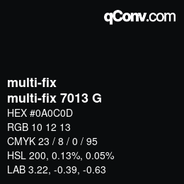 カラーコード: multi-fix - multi-fix 7013 G | qconv.com