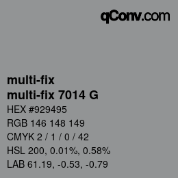 Farbcode: multi-fix - multi-fix 7014 G | qconv.com