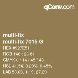 Farbcode: multi-fix - multi-fix 7015 G | qconv.com