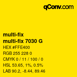 カラーコード: multi-fix - multi-fix 7030 G | qconv.com