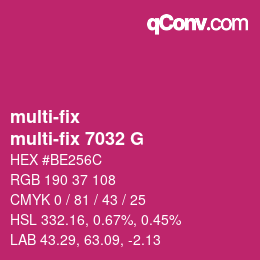Farbcode: multi-fix - multi-fix 7032 G | qconv.com