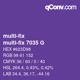 Farbcode: multi-fix - multi-fix 7035 G | qconv.com