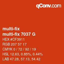 Código de color: multi-fix - multi-fix 7037 G | qconv.com