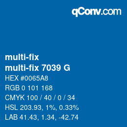 カラーコード: multi-fix - multi-fix 7039 G | qconv.com