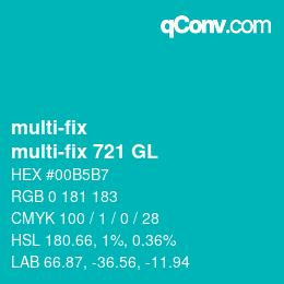 Farbcode: multi-fix - multi-fix 721 GL | qconv.com