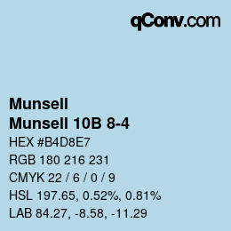 Color code: Munsell - Munsell 10B 8-4 | qconv.com
