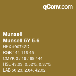 Color code: Munsell - Munsell 5Y 5-6 | qconv.com
