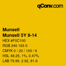 Color code: Munsell - Munsell 5Y 8-14 | qconv.com