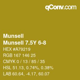 Color code: Munsell - Munsell 7.5Y 6-8 | qconv.com