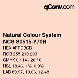 Farbcode: Natural Colour System<br>NCS S0515-Y70R - Blassrosa | qconv.com