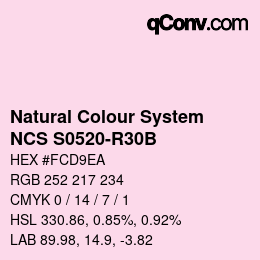 Farbcode: Natural Colour System<br>NCS S0520-R30B - Dunkelrosa | qconv.com