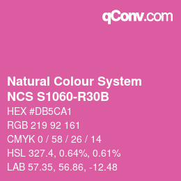 カラーコード: Natural Colour System<br>NCS S1060-R30B - Violett | qconv.com