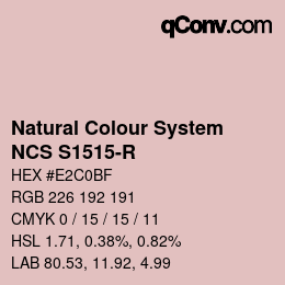 カラーコード: Natural Colour System<br>NCS S1515-R - Altrosa | qconv.com