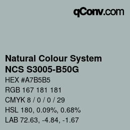 カラーコード: Natural Colour System<br>NCS S3005-B50G - 年以降の新製品 2022 | qconv.com