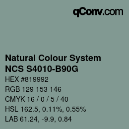 Farbcode: Natural Colour System<br>NCS S4010-B90G - Grau | qconv.com