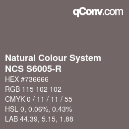 カラーコード: Natural Colour System<br>NCS S6005-R - 年以降の新製品 2022 | qconv.com