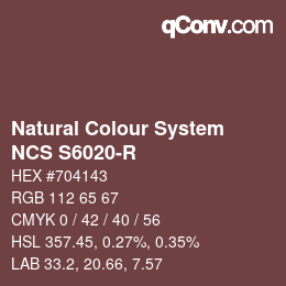 Farbcode: Natural Colour System<br>NCS S6020-R - Violett | qconv.com