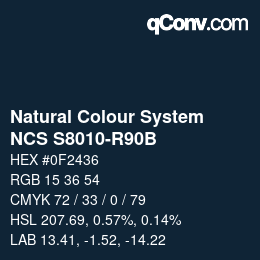 Farbcode: Natural Colour System<br>NCS S8010-R90B - Schwarzviolett | qconv.com