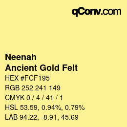 カラーコード: Neenah - Ancient Gold Felt | qconv.com