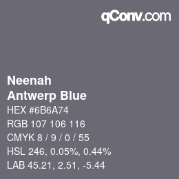 カラーコード: Neenah - Antwerp Blue | qconv.com