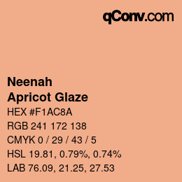カラーコード: Neenah - Apricot Glaze | qconv.com