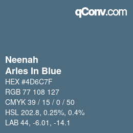 カラーコード: Neenah - Arles In Blue | qconv.com