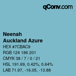 カラーコード: Neenah - Auckland Azure | qconv.com