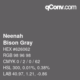 Color code: Neenah - Bison Gray | qconv.com