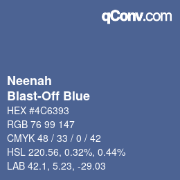 Farbcode: Neenah - Blast-Off Blue | qconv.com