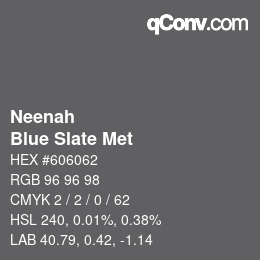 Color code: Neenah - Blue Slate Met | qconv.com