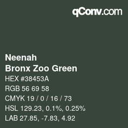 カラーコード: Neenah - Bronx Zoo Green | qconv.com